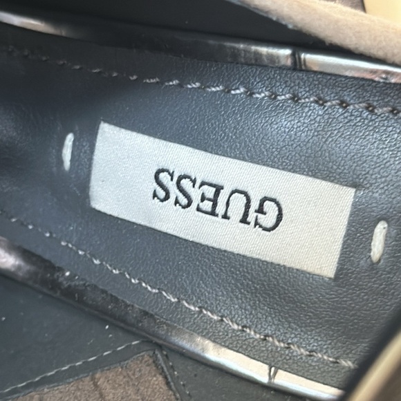 NEW! GUESS Leather high heel shoes size 5:1/2 M - Picture 7 of 7